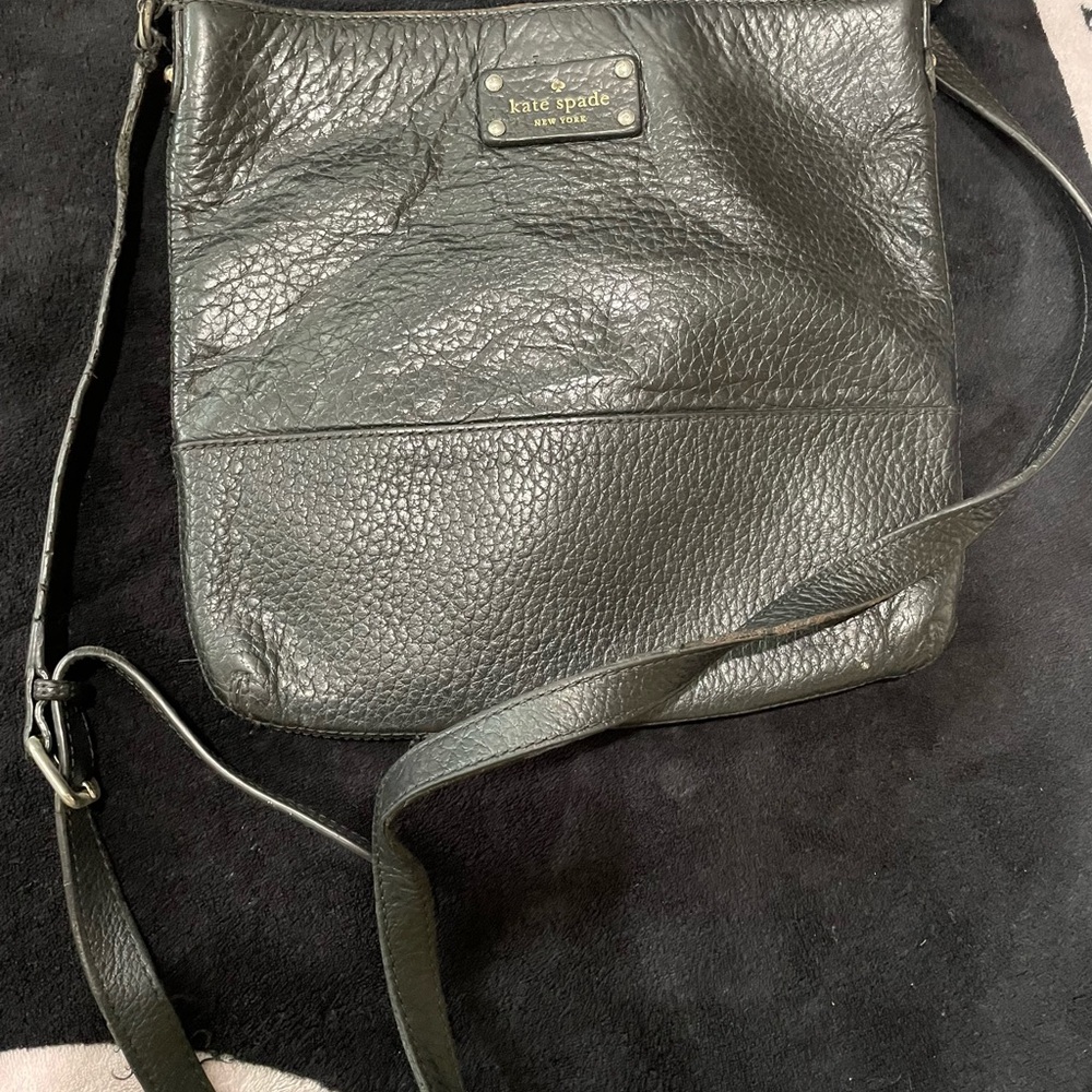 Kate Spade Dark Leather Shoulder Bag